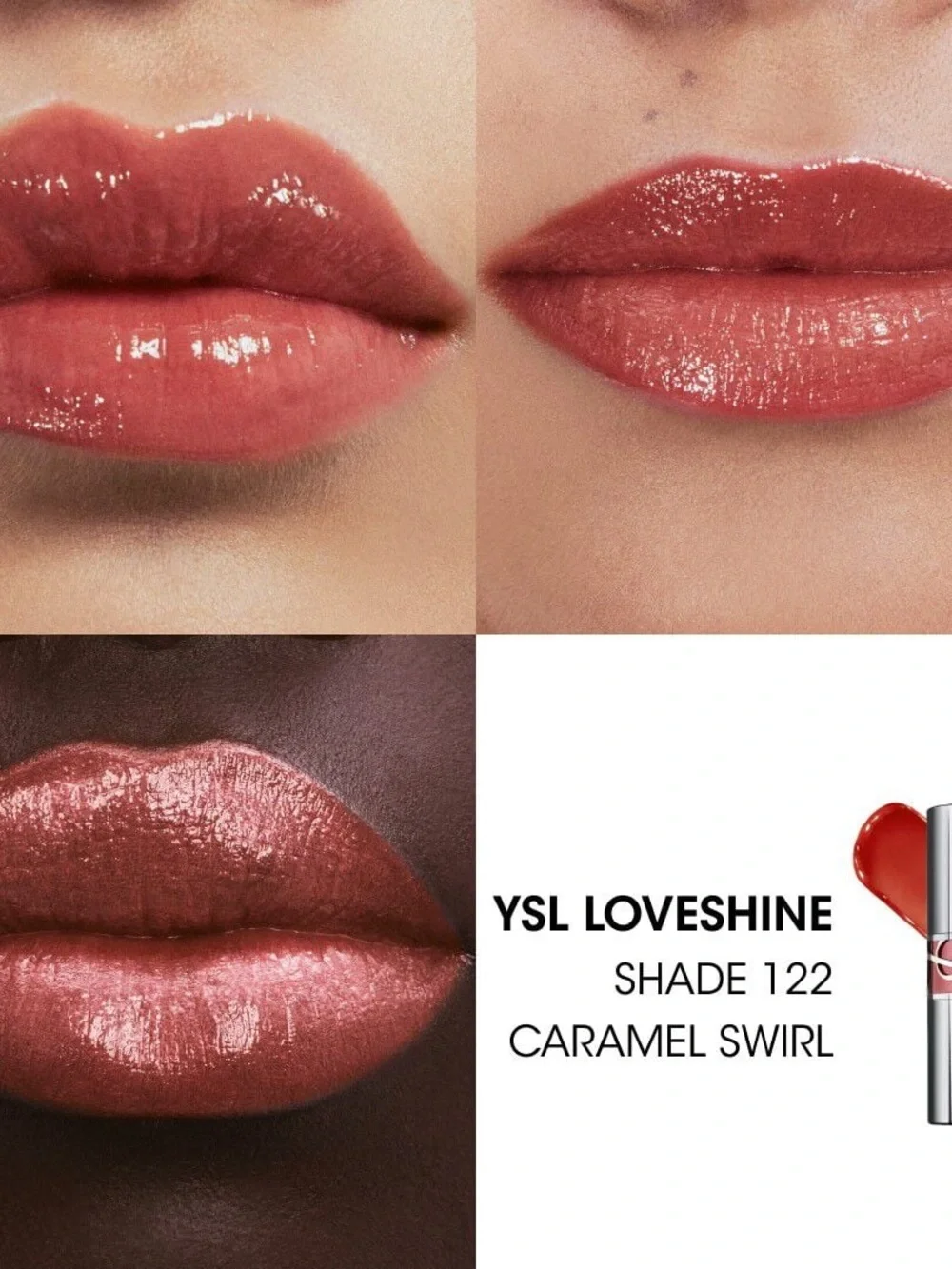 Yves Saint Laurent YSL LoveShine Lipstick 122 Caramel Swirl